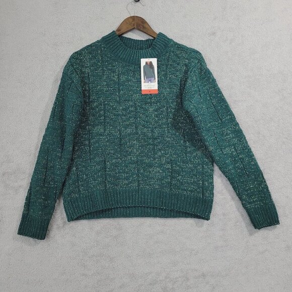NEW Original Weatherproof Vintage Shimmer Knit Sweater M  Polyester// 25CT - Picture 1 of 8